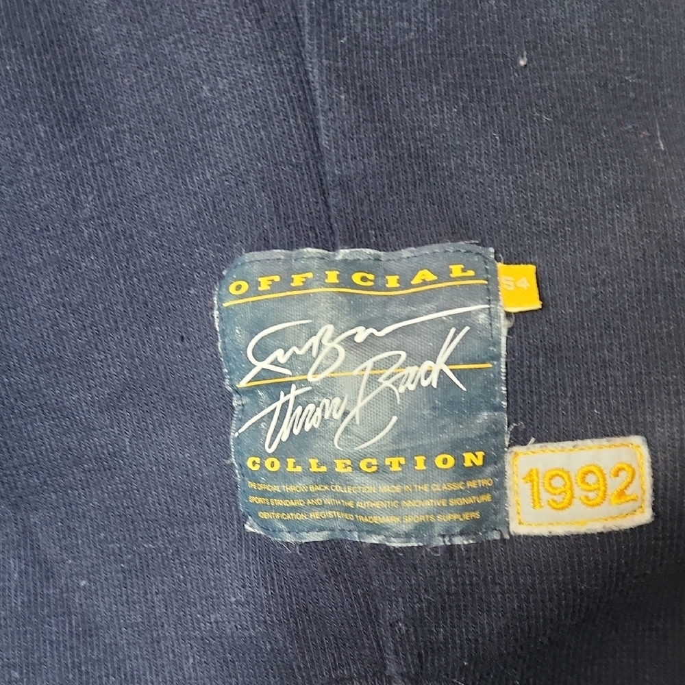Vintage FUBU Navy and Yellow Vintage Men's Jersey - Picture 5 of 8